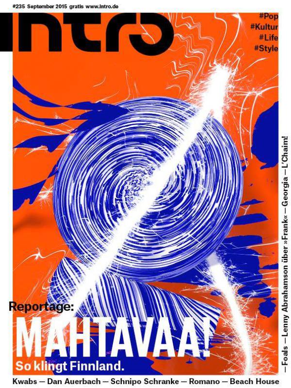 Septemer issue of Intro featuring Finland - first country to be on the Intro cover!